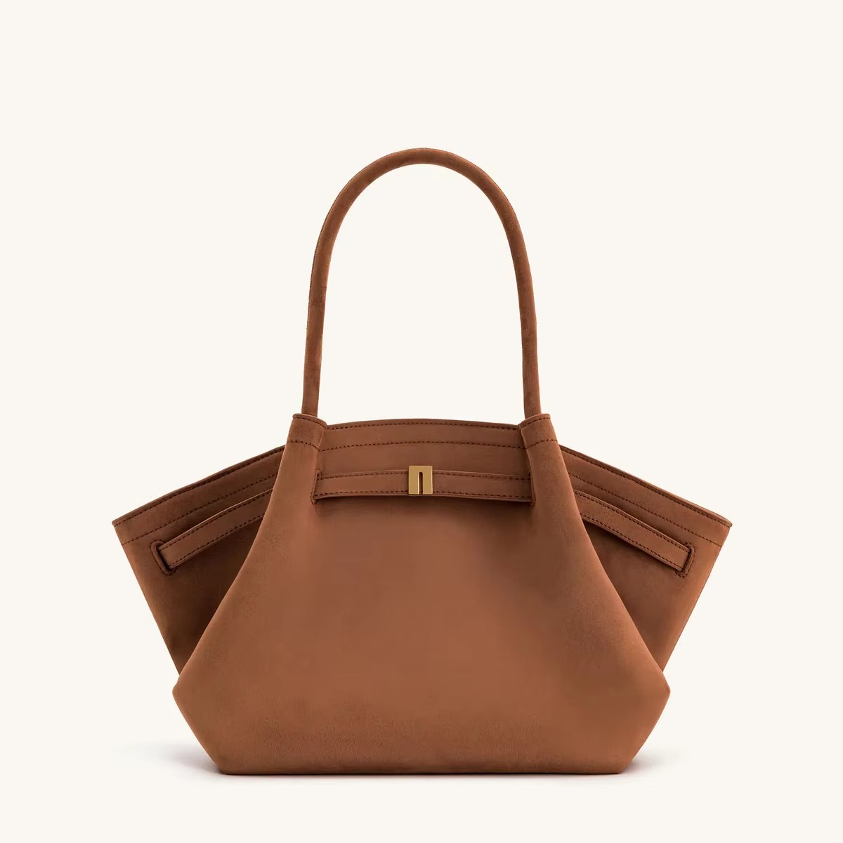 Glevato | Shoulder Bag Hana Pattern Suede Look and Large Capacity