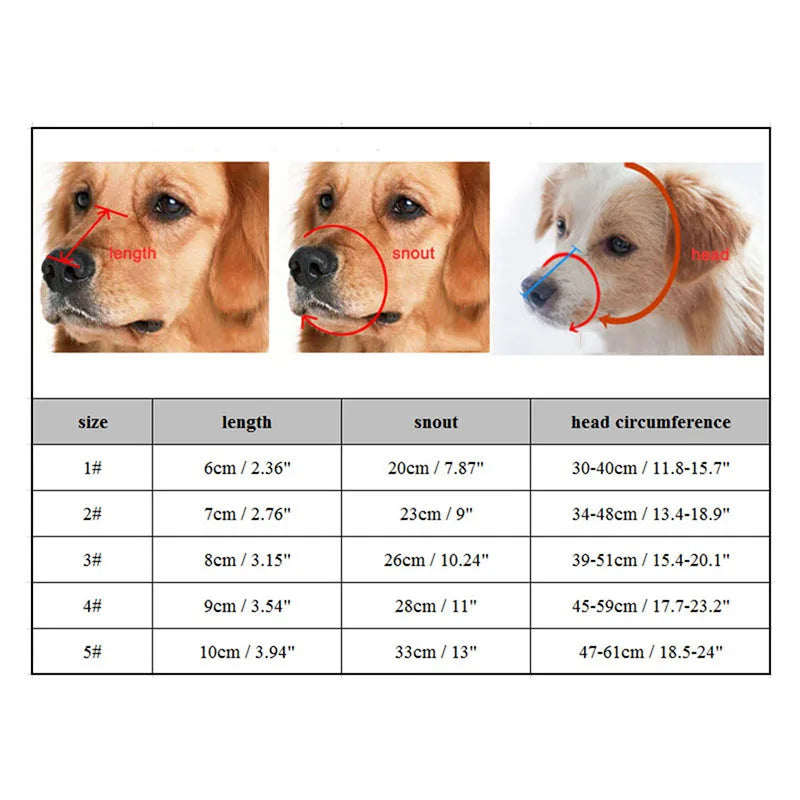 Glevato | Silicone Dog Muzzle – Adjustable Comfort Muzzle for Small to Large Dogs