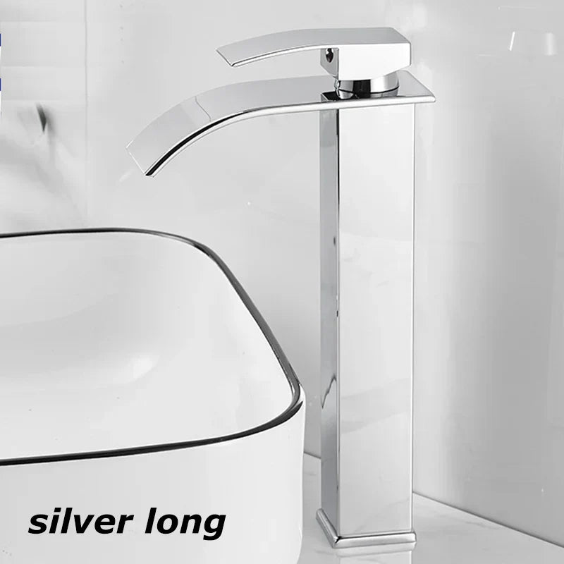 Glevato Sink Mixer Aqualis Noir | Stainless Steel | Hot & Cold Water | For Bathroom & Guest Toilet