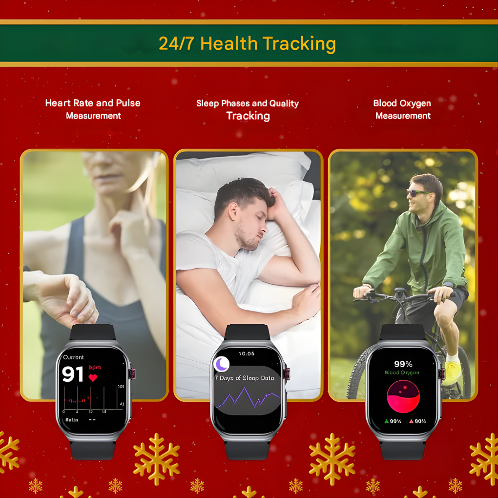 Glevato | Smartwatch Fitness Tracker with Heart Rate Monitor