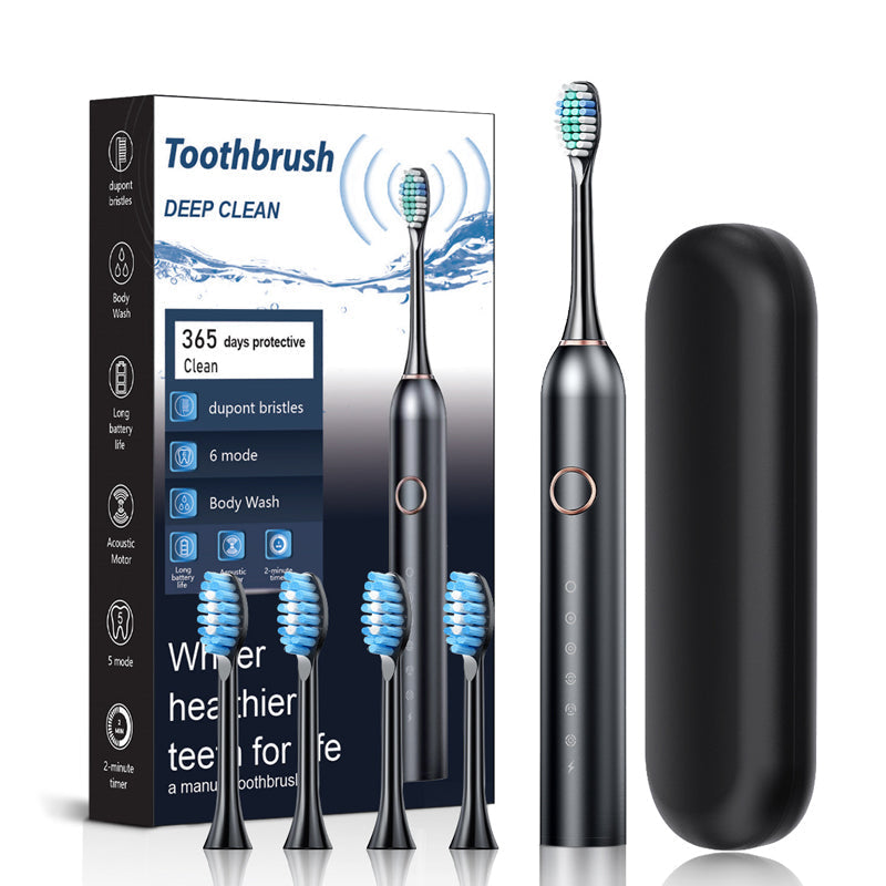 Glevato | Sonic Electric Toothbrush | 6 Modes & IPX7 Waterproof | White, Black, Pink