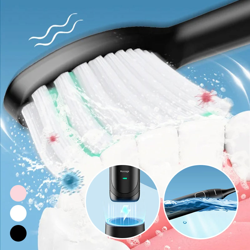 Glevato | Sonic Electric Toothbrush | 6 Modes & IPX7 Waterproof | White, Black, Pink