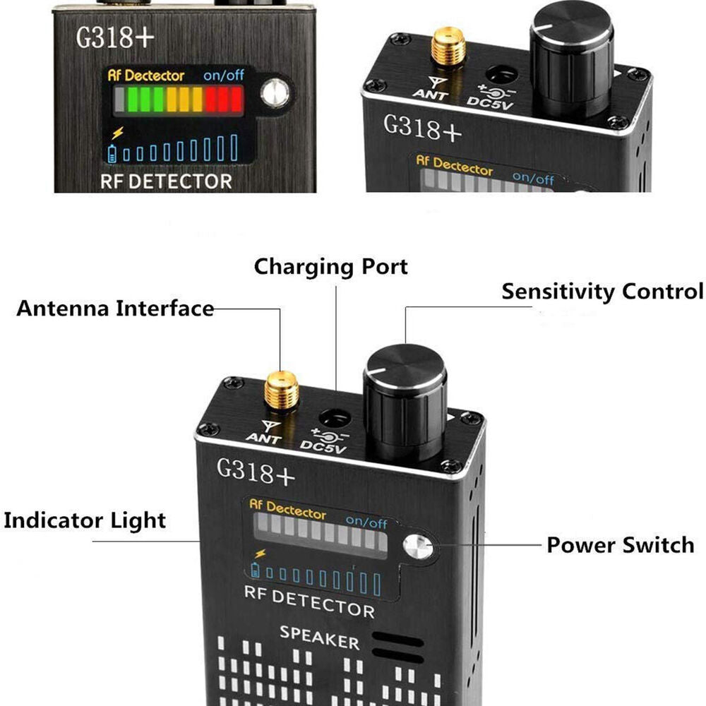Glevato | Spy Signal Detector, RF Detector, Hidden Camera, Laser Lens, GSM-GPS Device Finder
