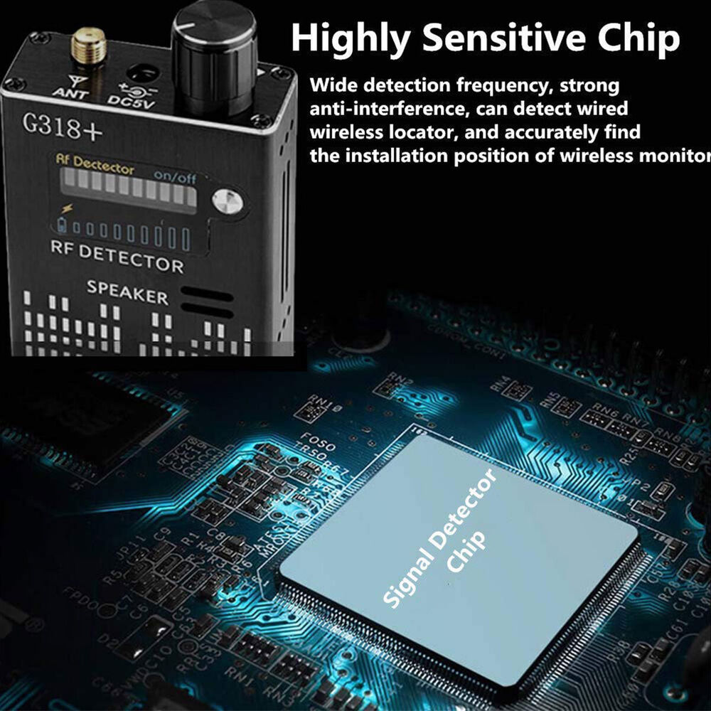 Glevato | Spy Signal Detector, RF Detector, Hidden Camera, Laser Lens, GSM-GPS Device Finder
