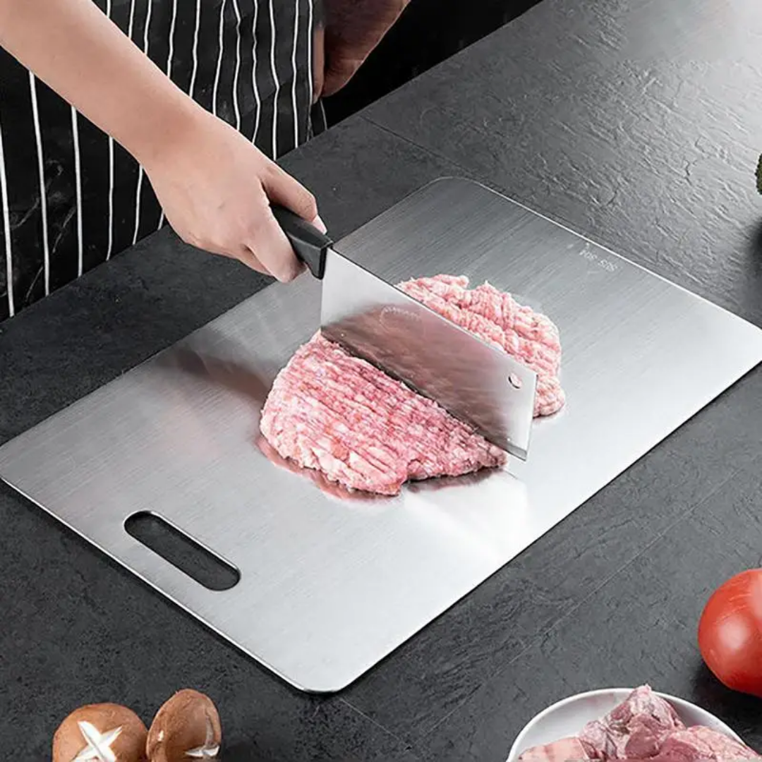 Glevato | Stainless Steel Cutting Board for Professionals & Home Cooks