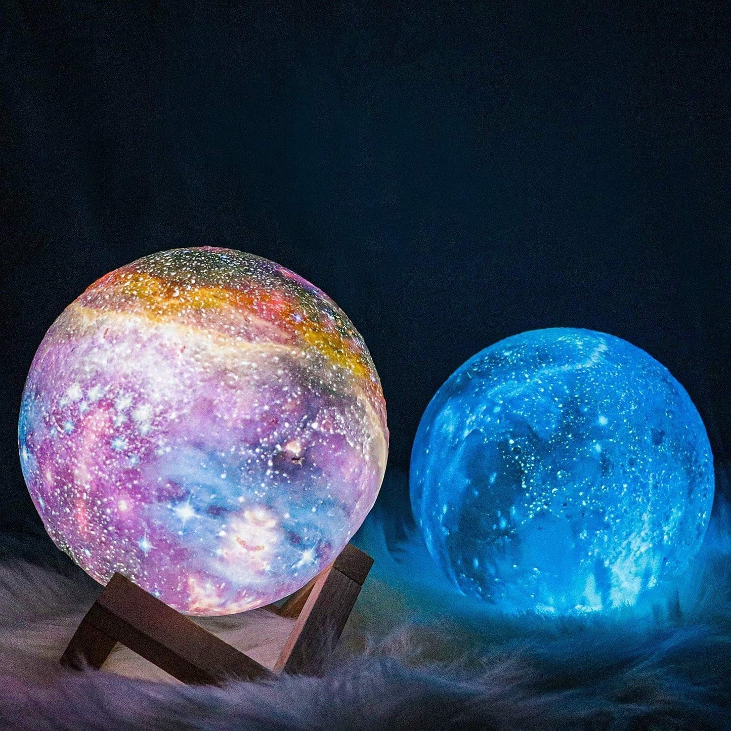 Glevato | Star Pattern Night Light | Touch Control, Rechargeable