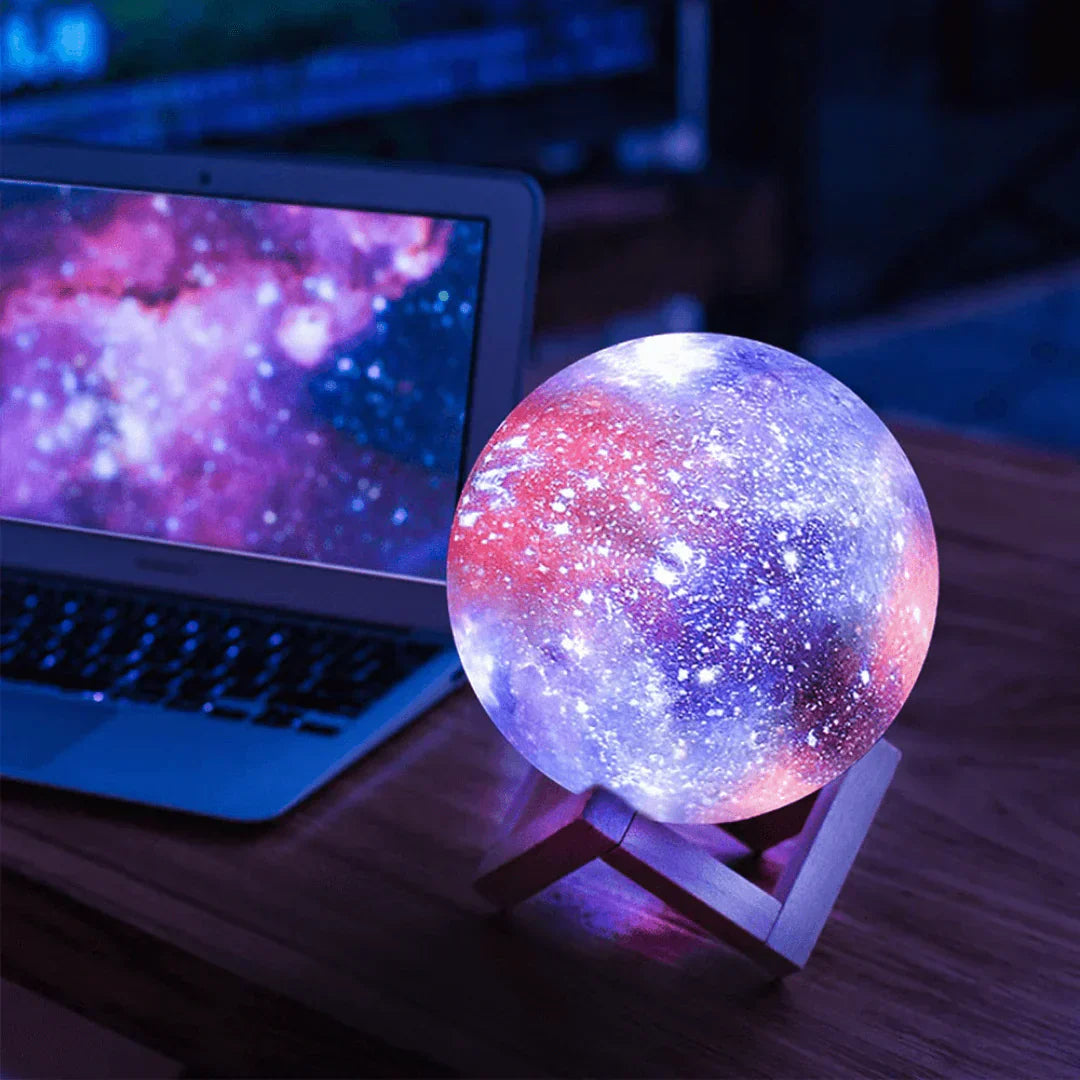 Glevato | Star Pattern Night Light | Touch Control, Rechargeable
