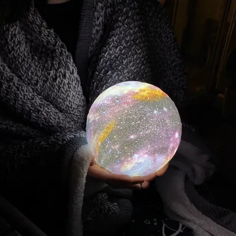 Glevato | Star Pattern Night Light | Touch Control, Rechargeable