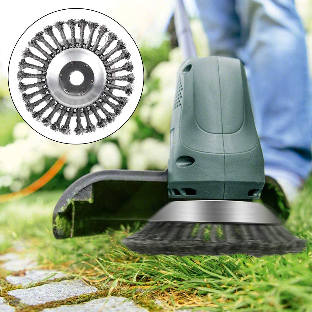 Glevato | Steel Wire Trimmer Head | Weed Removal Brush