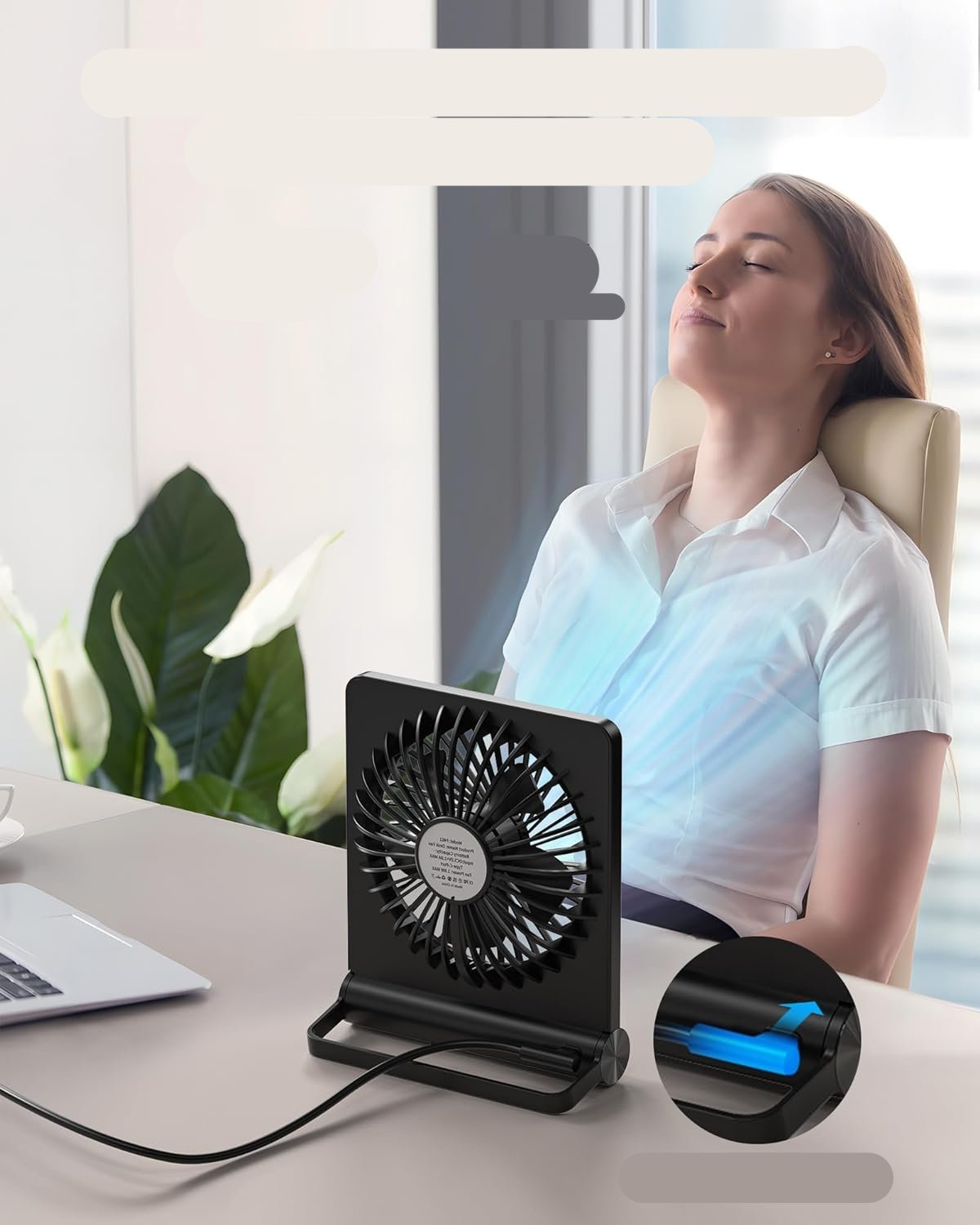 Glevato | Strong Wind Ultralight Small Table Fan