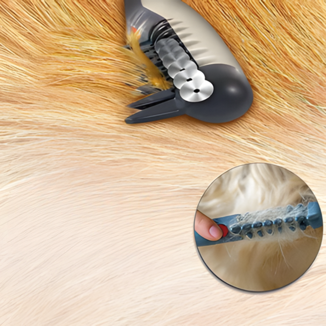 Glevato | Tangle-Free Pet Grooming Brush – Gentle & Effective Detangler for Cats & Dogs