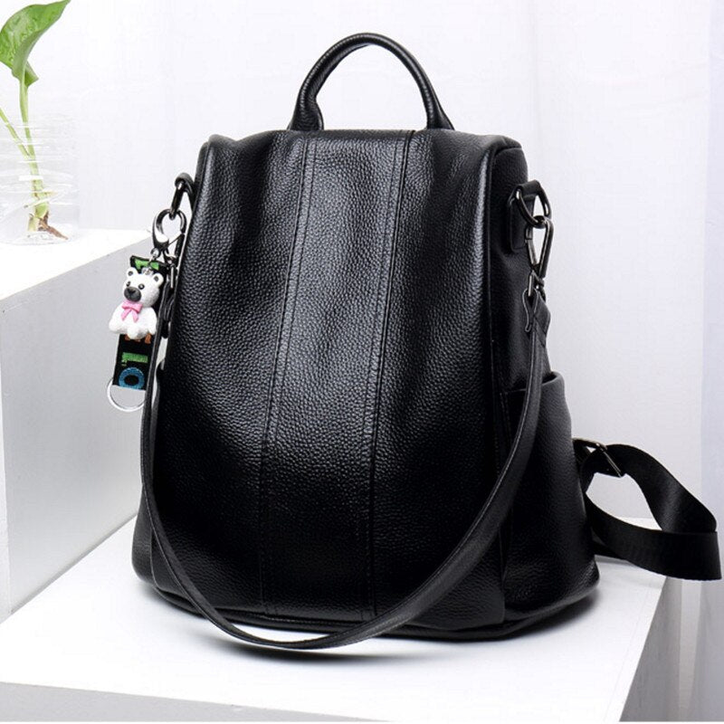 Glevato | Theft-Proof Leather Backpack