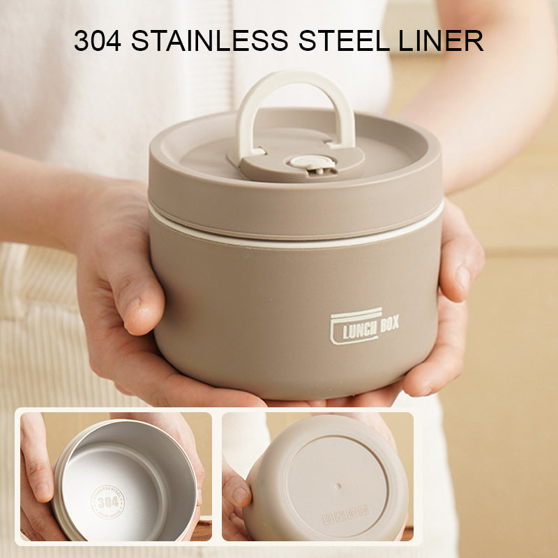 Glevato | ThermoBox Multi-Layered Insulated Lunchbox with FREE Carry Bag