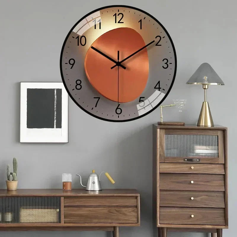Glevato | Timeless Whisper™ | Silent Classic Wall Clock | Noise-Free Design for Bedroom & Office Decor