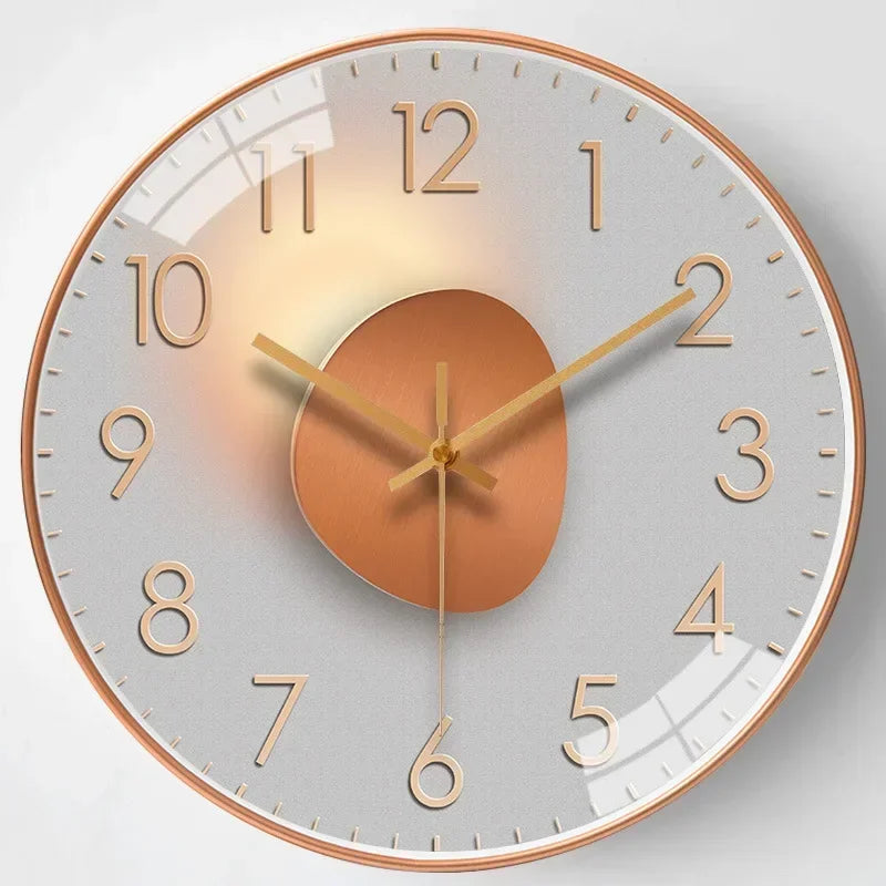 Glevato | Timeless Whisper™ | Silent Classic Wall Clock | Noise-Free Design for Bedroom & Office Decor