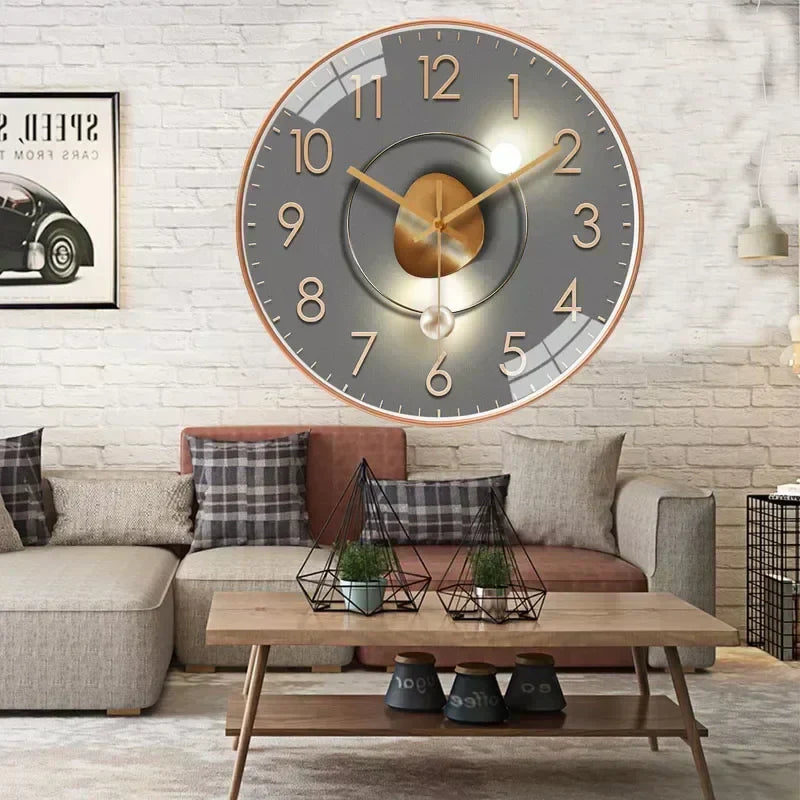 Glevato | Timeless Whisper™ | Silent Classic Wall Clock | Noise-Free Design for Bedroom & Office Decor