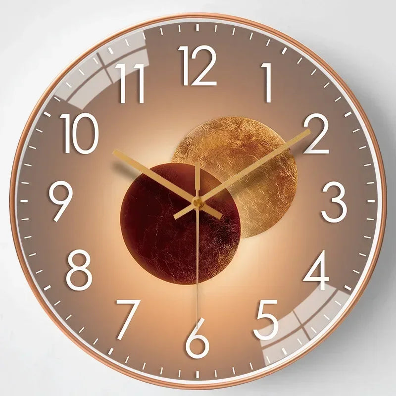 Glevato | Timeless Whisper™ | Silent Classic Wall Clock | Noise-Free Design for Bedroom & Office Decor