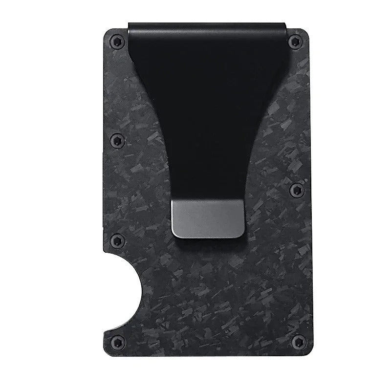 Glevato | Titanium Matte Cobalt Cardholder – Slim & Stylish RFID Wallet for Men & Women
