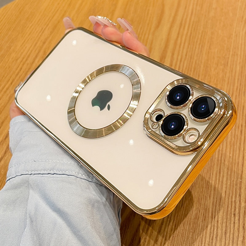 Glevato | Transparent iPhone Case for Wireless Charging