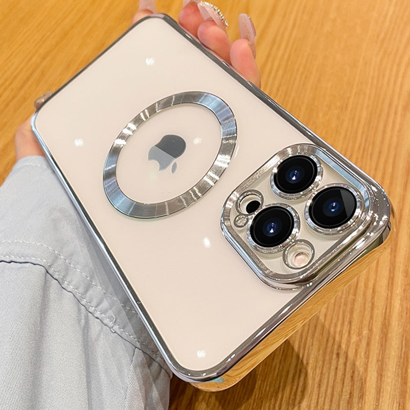 Glevato | Transparent iPhone Case for Wireless Charging