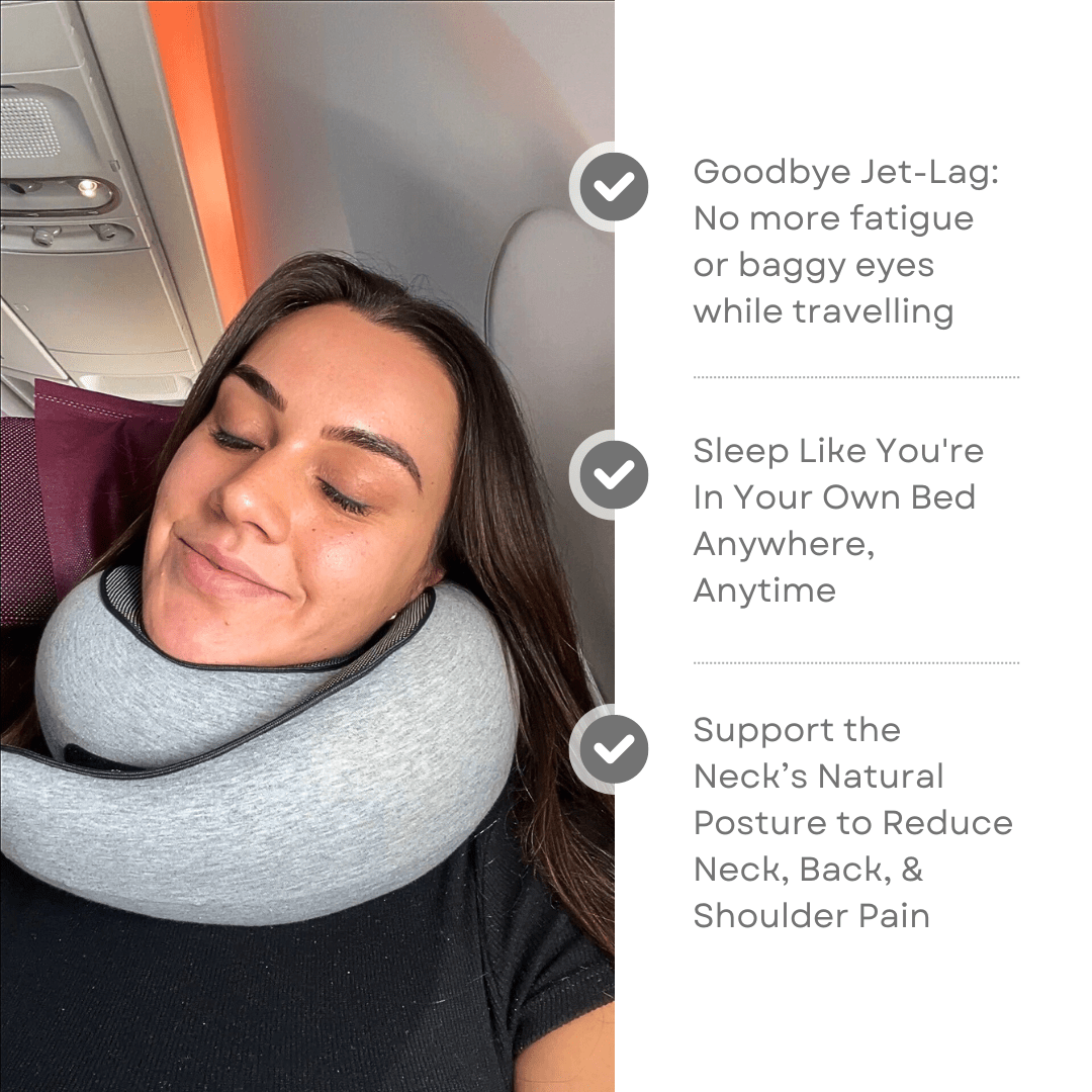 Glevato | TRAVELNEST – Ergonomic Travel Pillow for Neck Support