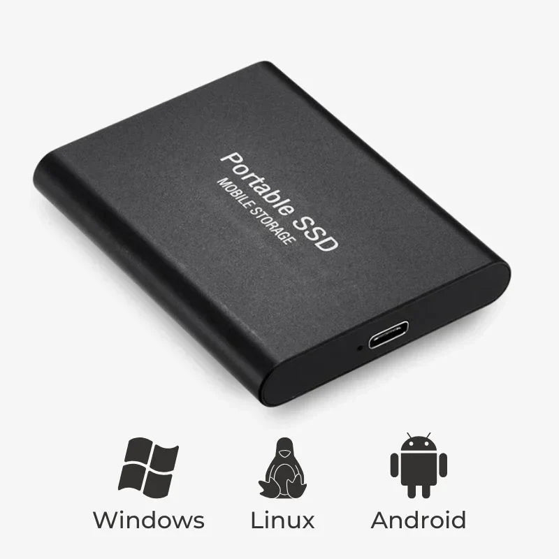 Glevato | Ultra Fast External SSD – Portable Storage USB 3.1 (Up to 128GB)