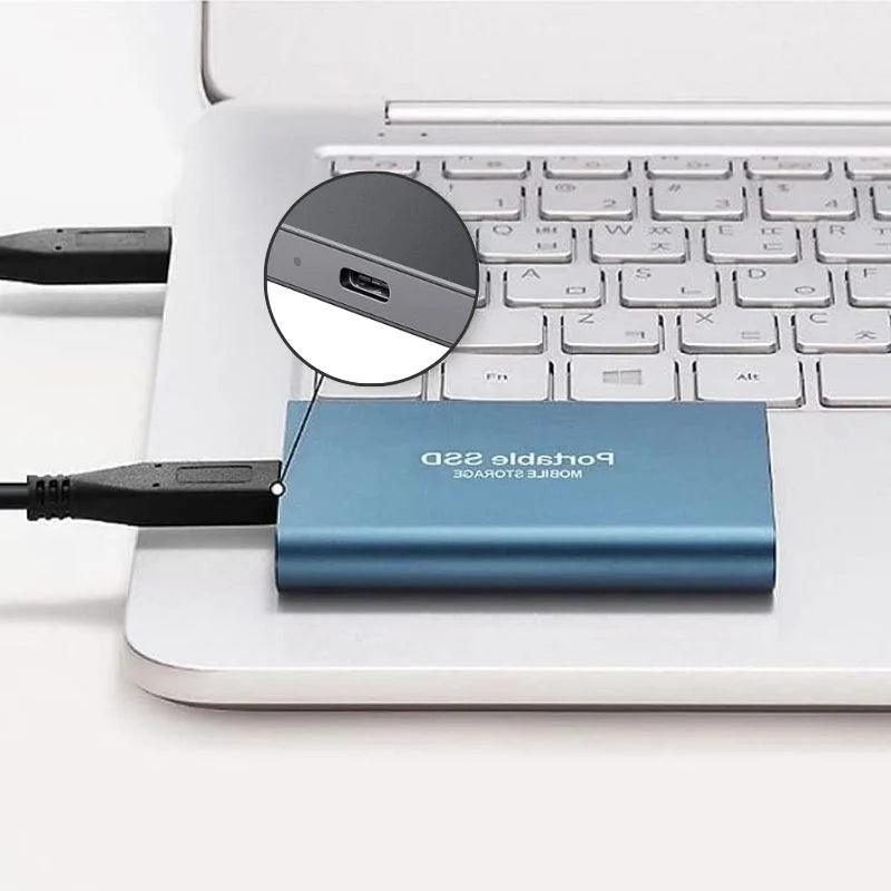 Glevato | Ultra Fast External SSD – Portable Storage USB 3.1 (Up to 128GB)