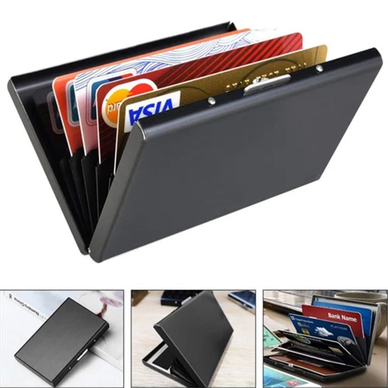 Glevato | Ultra-Slim Card Holder with Theft and Demagnetization Protection