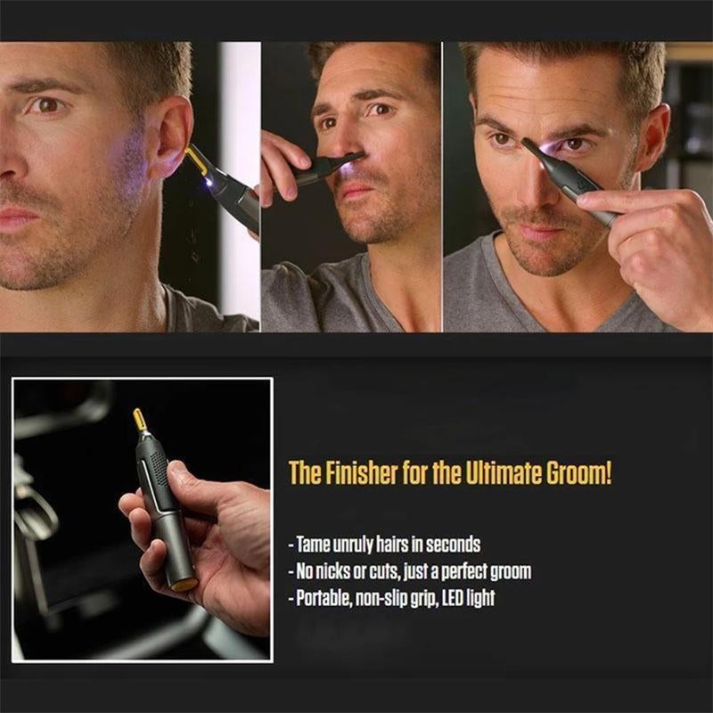Glevato | Ultra-Thin Precision Trimmer – Professional Grooming for Beard, Nose & Eyebrows