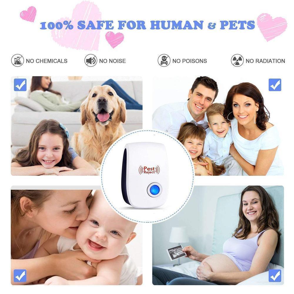 Glevato | Ultrasonic Insect/Rodent Pest Control 2+1 Pack