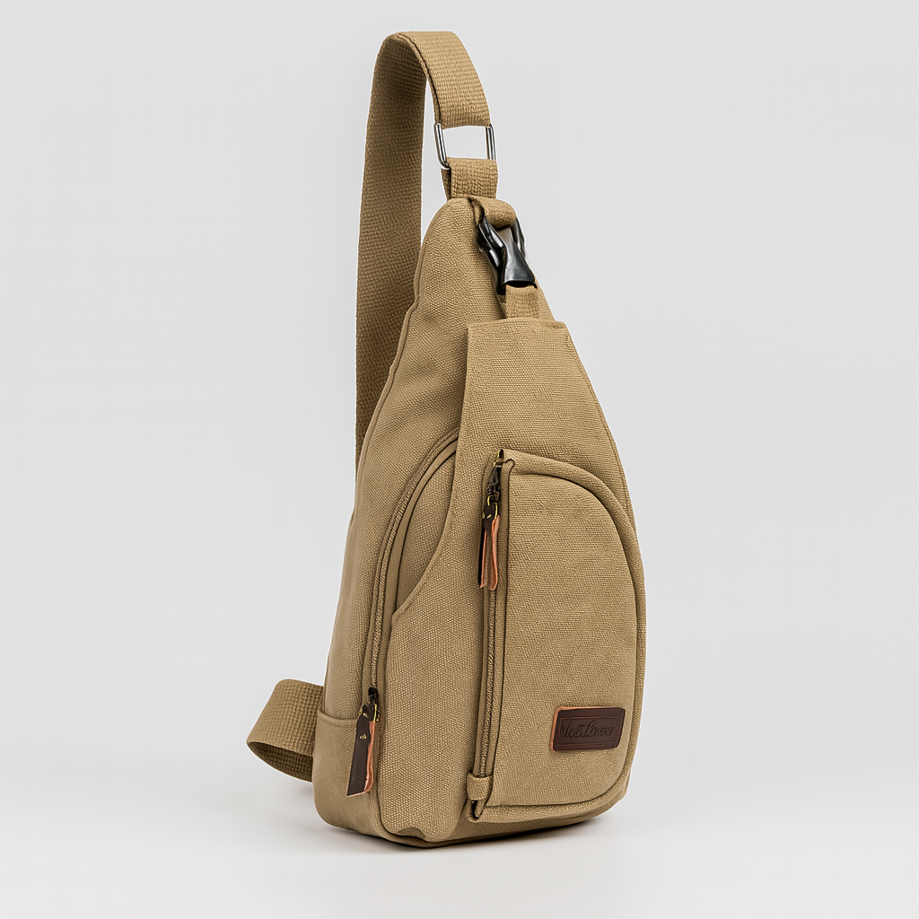 Glevato | Unisex Canvas Sling Bag with Vintage Design