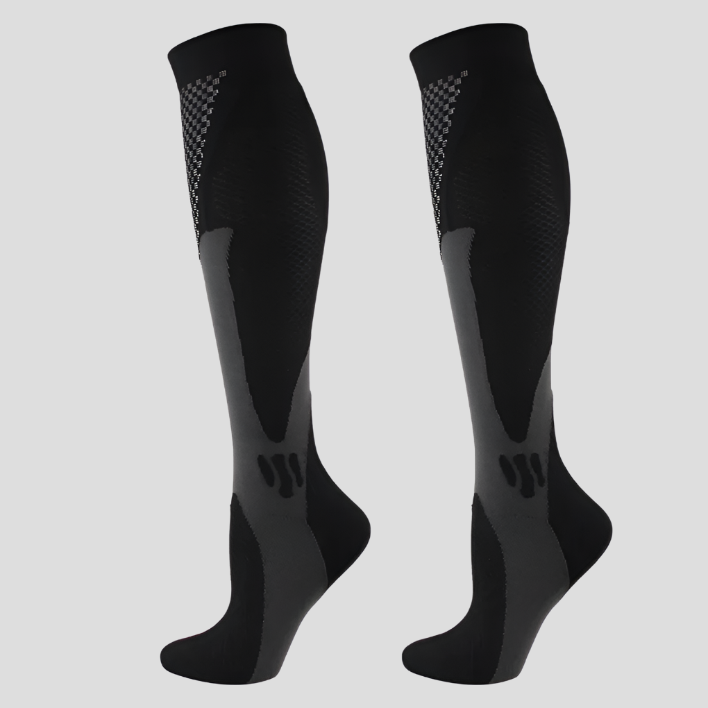 Glevato | Unisex Compression Knee High Socks with Textured Pattern