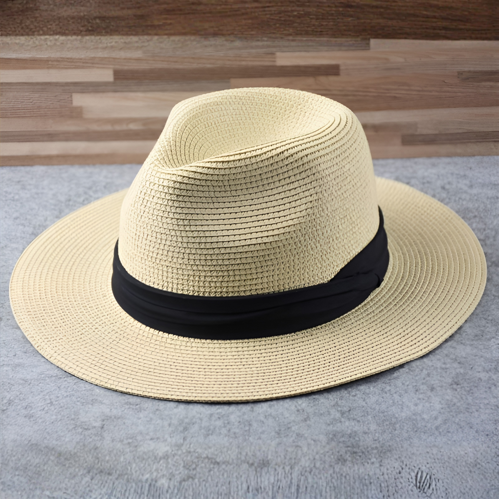 Glevato | Unisex Fedora Sun Hat with Wide Brim