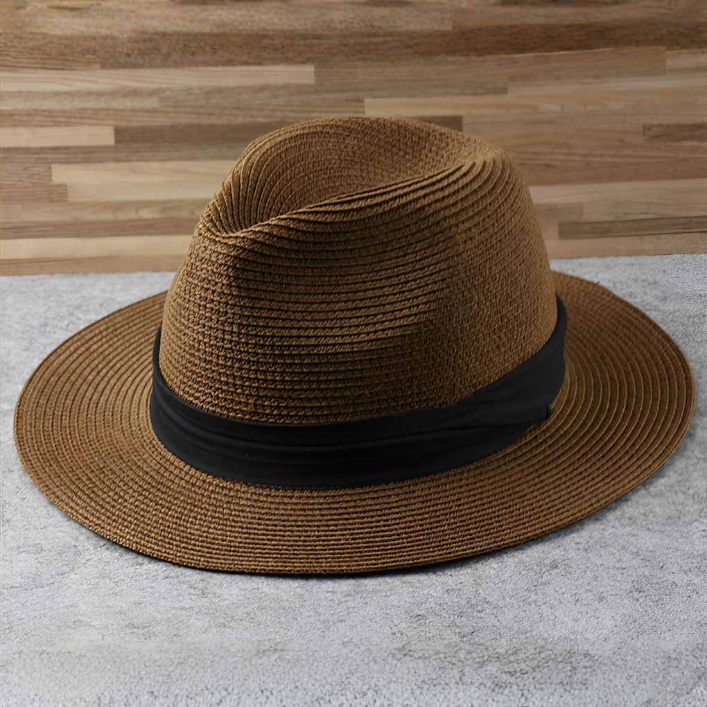 Glevato | Unisex Fedora Sun Hat with Wide Brim