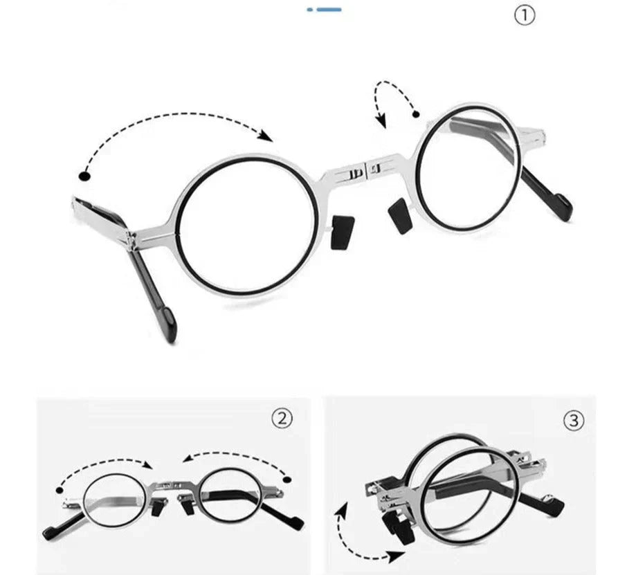 Glevato | Unisex Folding Reading Glasses with Case