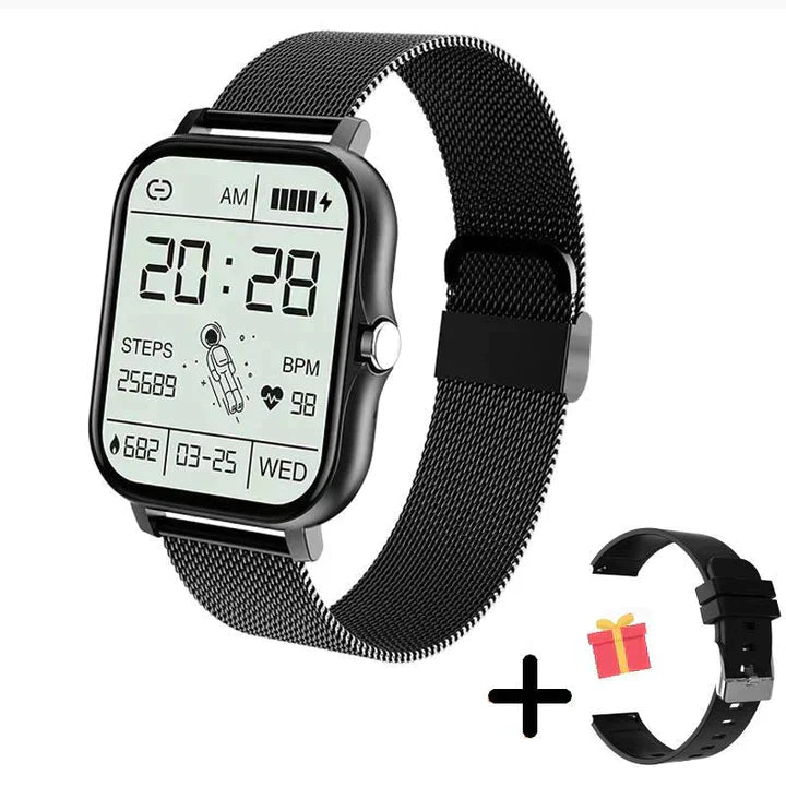 Glevato | Unisex Smart Watch Fitness Tracker with Bluetooth Calling