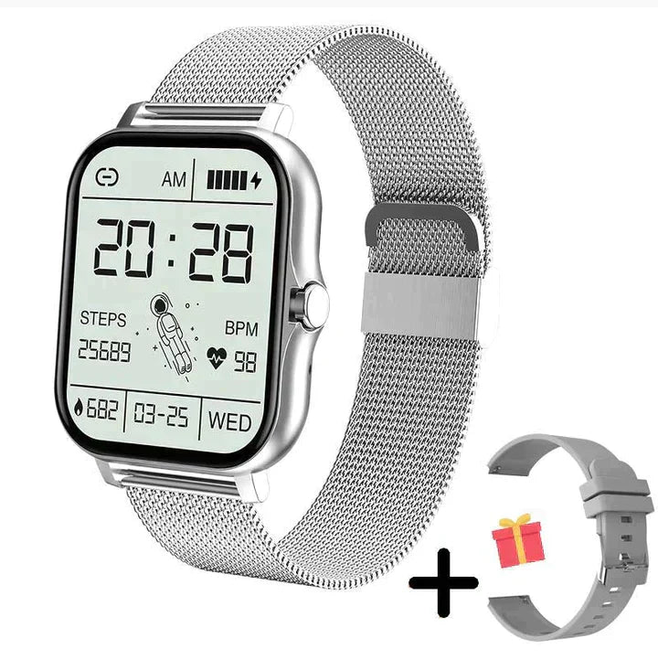 Glevato | Unisex Smart Watch Fitness Tracker with Bluetooth Calling