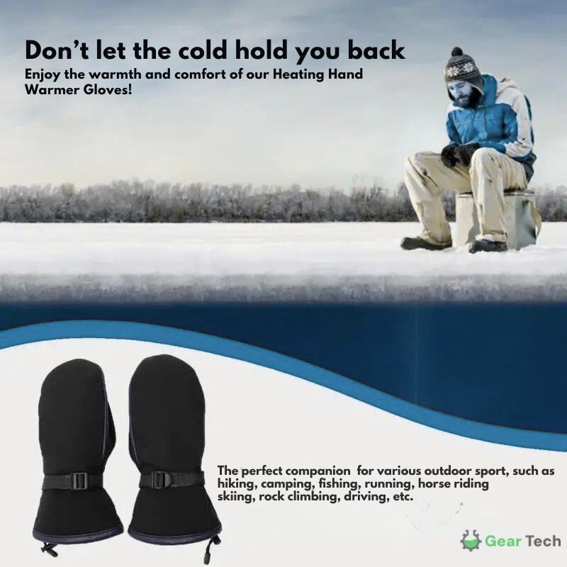 Glevato | USB Electric Heated Gloves | Plug-and-Play, Dual-Sided Heating, Waterproof Design, Suitable for Skiing, Hiking, and Daily Winter Protection