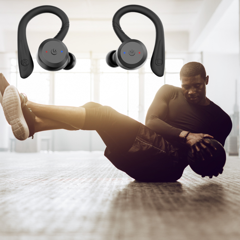 Glevato | Vega Waterproof Wireless Sport Earbuds – 20 Hours Playtime | Bluetooth 5.0, IPX7 for Swimming & Fitness