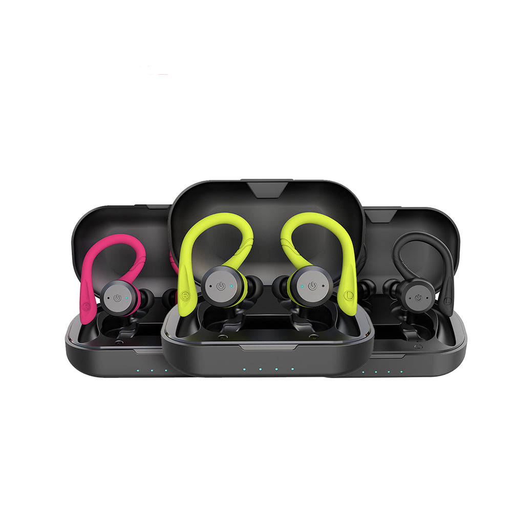 Glevato | Vega Waterproof Wireless Sport Earbuds – 20 Hours Playtime | Bluetooth 5.0, IPX7 for Swimming & Fitness