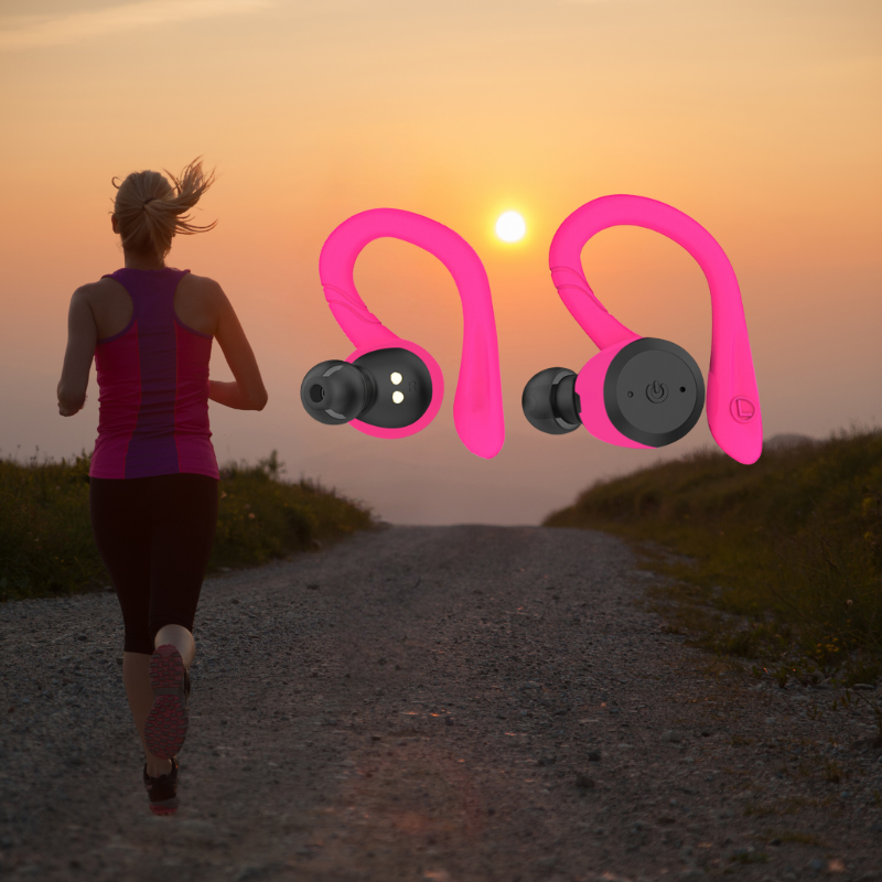 Glevato | Vega Waterproof Wireless Sport Earbuds – 20 Hours Playtime | Bluetooth 5.0, IPX7 for Swimming & Fitness