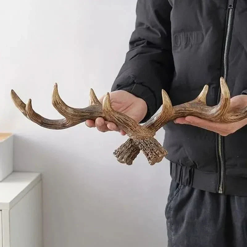Glevato | Vintage Antler Wall Hook Rustic Coat Rack