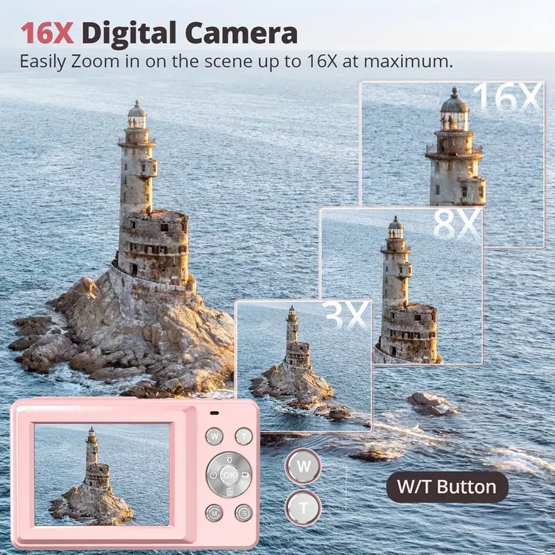 Glevato | Vintage Digital Camera | 1080p Video and HD Photos | Compact Design