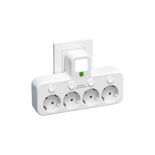 Glevato VOLTRIQ ProLine | 3–4 outlets + 2× USB & 1× Type-C | 2500 W | Surge Protection & Control Switch