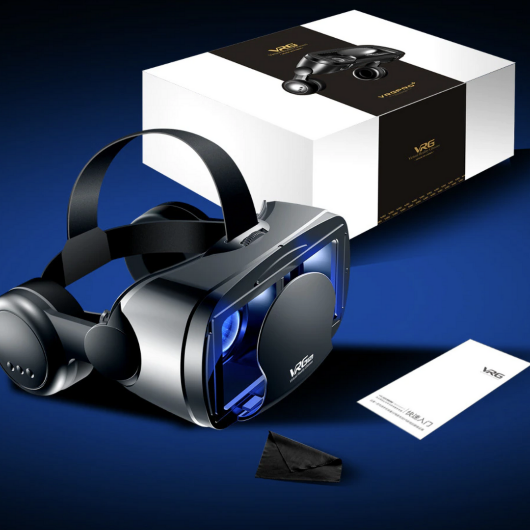 Glevato | VR Headset with Built-in Headphones for iOS/Android Smartphones
