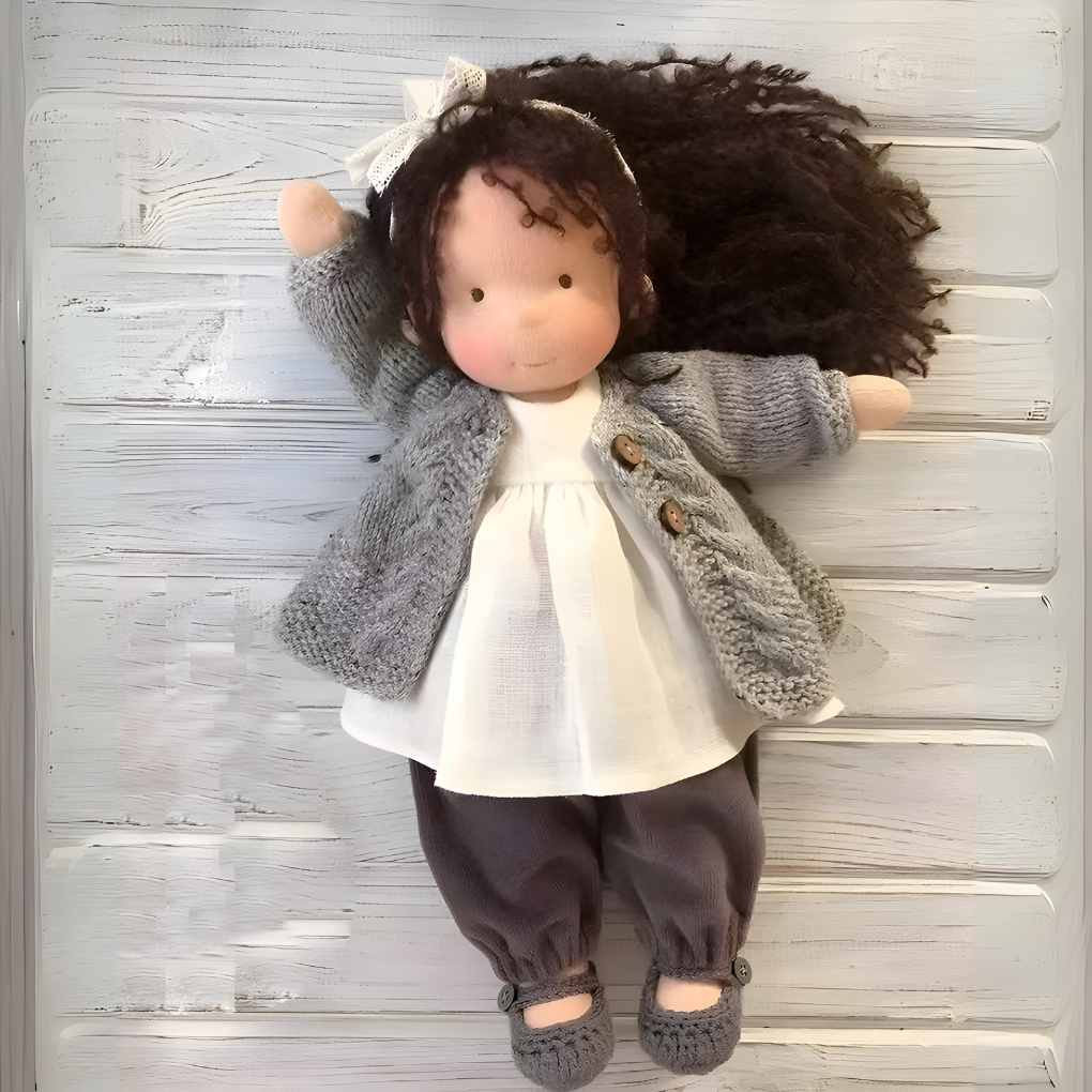 Glevato | Waldorf Cuddly Doll with Knitted Sweater