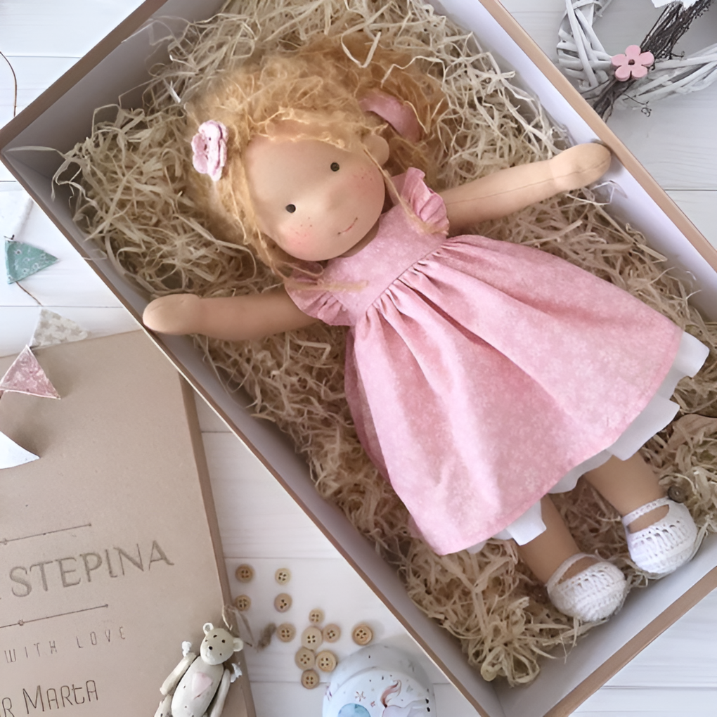 Glevato | Waldorf Cuddly Doll with Knitted Sweater