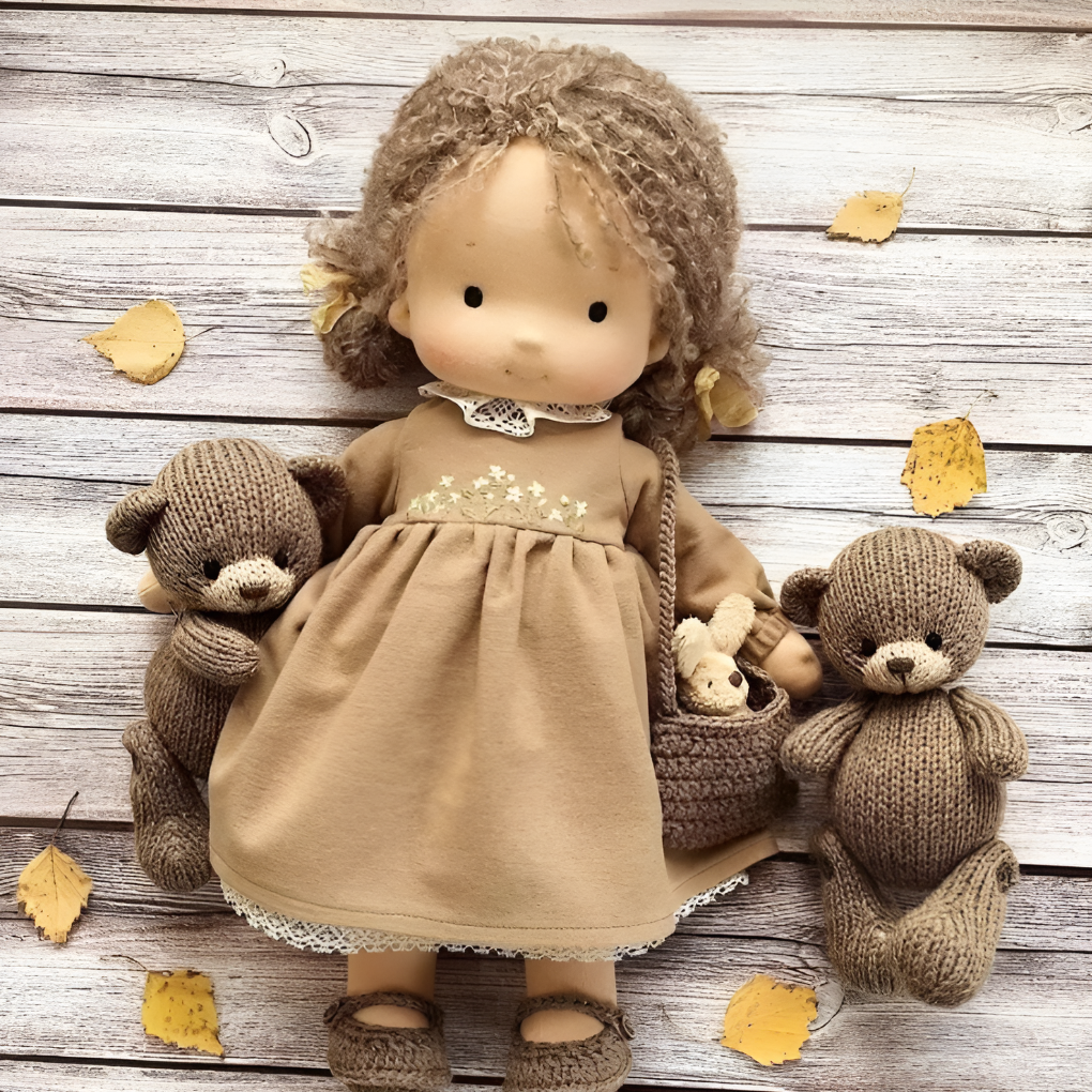Glevato | Waldorf Cuddly Doll with Knitted Sweater