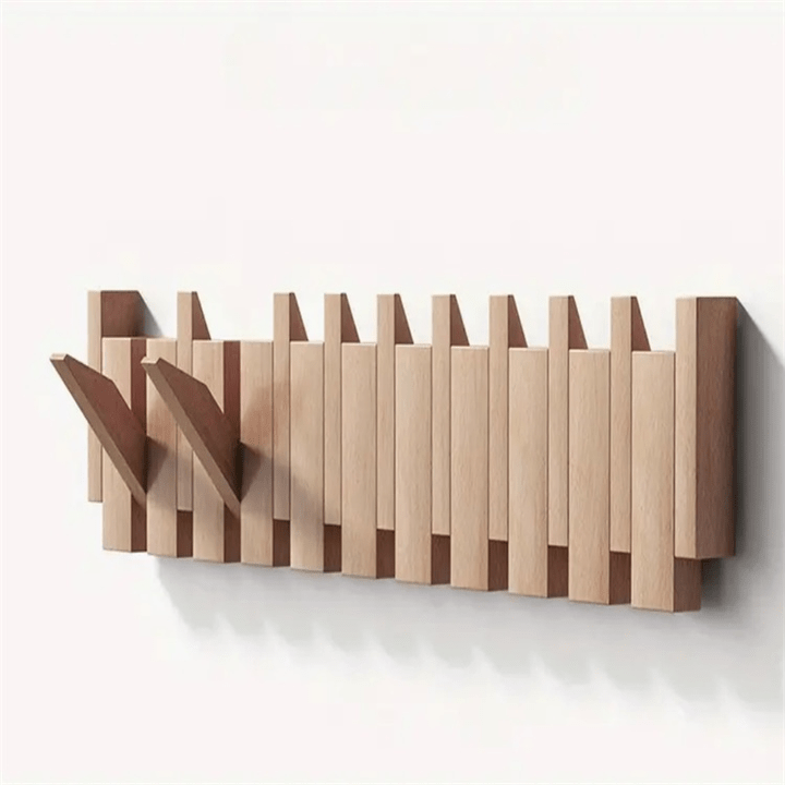 Glevato | Wall Hook in Piano Design | Handmade Wood | Natural