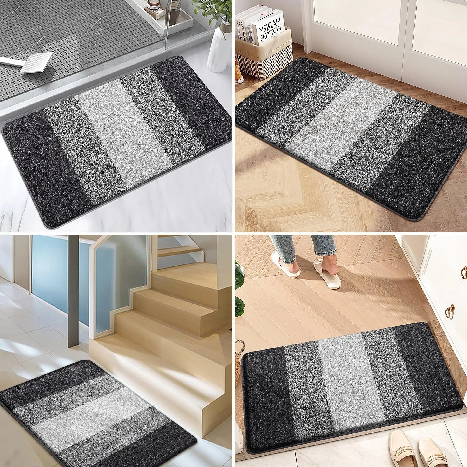 Glevato | Washable Door Mat for Entrances with Water-Absorbing Design